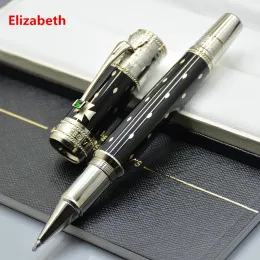 도매 럭셔리 프로모션 한정판 Elizabeth Roller Ball Pen 비즈니스 오피스 문구 클래식 젤 잉크 펜 상자