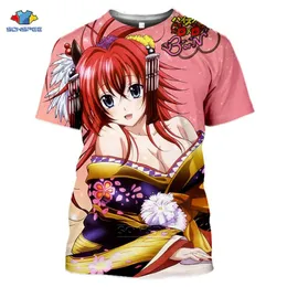 Camicie Sonspee Marca 3d Stampa Anime High School Dxd Eroe Maglietta Uomo Donna Cosplay Kawaii Haruku Magliette e camicette Divertenti Camicie T Shirt Homme A1