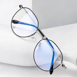 Óculos de sol quadros versão coreana de leve poligonal anti-azul óculos de luz para estudantes personalizado retro pequeno quadro plano