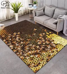 Poduszka poduszka kreskówka pszczoła kwadratowy Antiskid obszar podłogi mata 3D dywan bez poślizgu mieszka