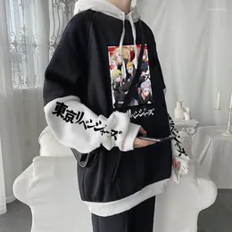 Herren Hoodies Tokyo Revengers Mikey Anime Harajuku Mode Gedruckt Crewneck Streetwear Winter Männer Frauen Fleece Warme Sweatshirts