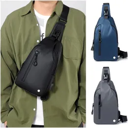 Bags LL0126 Mens Bags Shoulder Bag Gym Outdoor Sports Travel Phone Coin Purse Chest Pack Bag Adjustable Crossbody Bags Funny Pack Mess