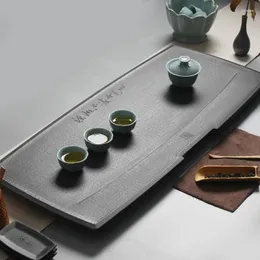 Подносы для чая с гравировкой китайских слов, утяжеленный черный каменный стол, медная выпускная труба для слива воды, тяжелая лодка, 25 кг, для набора кунг-фу