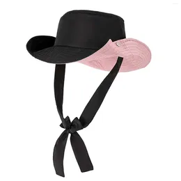 Cappelli a tesa larga Cappello parasole da donna Campeggio esterno per donna Testa piccola Ladies Travel Hate Rolling Mens Cap Beach Men