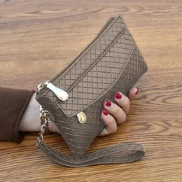 Portafogli donne portatili portafoglio porta portafoglio in pelle phengbag pugno di moneta tasca impermeabile per la borsa da donna
