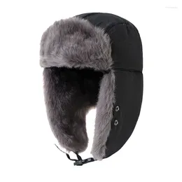 Berretti Esplosioni transfrontaliere Cappelli Lei Feng Cotone nord-orientale per uomini e donne Protezione per le orecchie invernali Freddo ciclismo all'aperto Wit