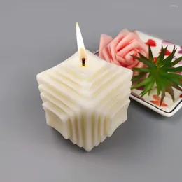 Baking Moulds 3D Candle Mold Candles Square Cube Cloud Shape Style Bubble Soy Wax DIY Cake Soap Handmade Oil Silicone Mould