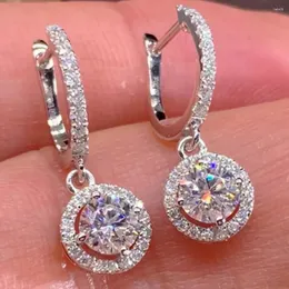 Brincos pendurados moda super flash cristal strass para mulheres temperamento personalidade aniversário presente jóias pendientes