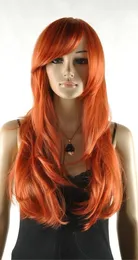 Wigs Synthetic Red Brown Long Wigenglish Nome