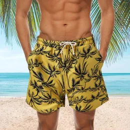 Herren Shorts Bademode Kokosnussbaum 3D Surfbrett Kurz Hawaii Strand Männliche Badehose Masculina Badeanzug Sporthose Slips