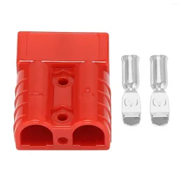 All Terrain Wheels For Anderson Style Plug Connectors 50A 600V 6-12AWG Power Tool 6AWG Plated Solid Terminals Plugs Red