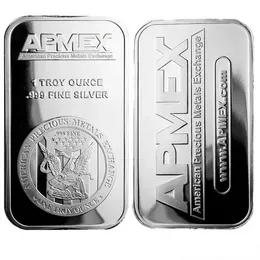 100st/Lot DHL American Precious Metals Exchange Apmex 1 oz Silver Bar No Magnetic FY5498