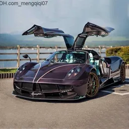 Diecast Model Cars 132 Pagani Huayra Dinastia Alloy Racing Car Model Diecasts Metal Toy Sports Car Model High Simulation Sound and Light Kids Gift 220630 Z230701