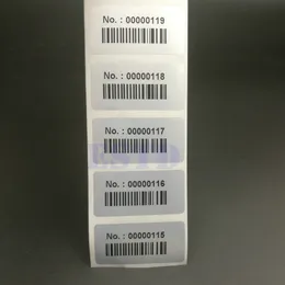 Adhesive Stickers 1 Roll Digital 1000pcs Waterproof Consecutive Number Labels Tags Serial Numbers and Barcode 40mm x 20mm 230630