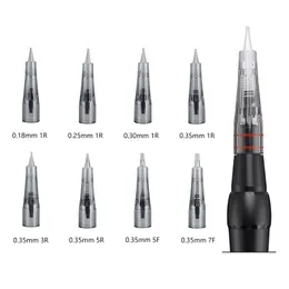 Tattoo Needles Permanent Makeup acid-free Needle Cartridges 1R/3R/5R/5F/7F Disposable Sterilized Derma Power Needles for Tattoo Pen Machine 230630