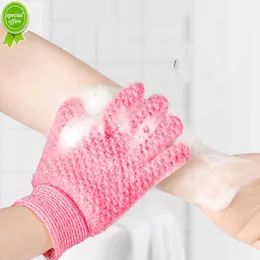 Yeni 2 ADET Banyo Eldivenleri Peeling Peeling eldivenleri Mitt Duş Ovma Eldivenleri Masaj vücut ovma için Sünger Yıkama Cilt Nemlendirici SPA