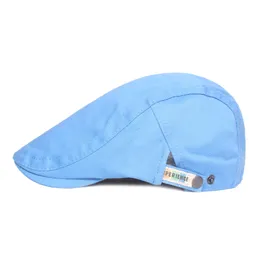 Berretti estivi da uomo Berretti da strillone traspiranti all'aperto Cappelli piatti primaverili Cappelli a becco d'anatra solido Cappellino da berretto Gatsby vintage da donna Kasket