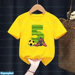 Set di abbigliamento TShirt Boys Birthday Soccer 29 anni Boy Girl Fashion Kids Tshirt per bambini Party 230630