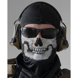 Maski imprezowe COD MW2 Ghost Skull Balaclava Ghost Simon Riley War Game Cosplay Mask Protection Skull Wzorka Balaclava Mask 230630