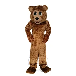 Högkvalitativ brun Power Bear Mascot Costume Birthday Party Outfit Advertising Anime Costumes