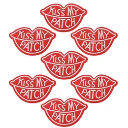 10 Stück „Kiss my“-Aufnäher für Kleidung, gestickte Aufnäher, Applikationen, Aufnäher, Nähzubehör für DIY-Kleidung274P