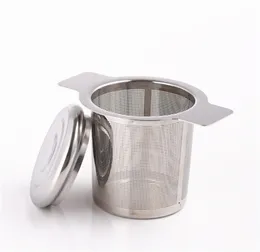 Kökstillbehör Mesh Tea Infuser Metal Cup Rostfritt stål Silit TEA LEAF Filter Sieve TEA PAG Holder JL1409