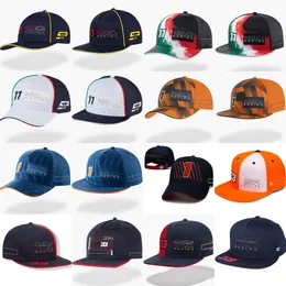 2023 NOWOŚĆ F1 Racing Caps Formuła 1 Trendy baseball czapka Summer Nowe mężczyźni Kobiety Zakrzywiona czapka na świeżym powietrzu marka sportowa moda słoneczna kapelusz