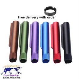 AR-15 M16 Airsoft Rifle Accessories Aluminum Color Buffer Tube with Nut199c232U