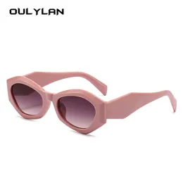 サングラスOulylan Cat Eye Sunglasses Men for Men for Small UV400 Shadesヴィンテージアイウェア屋外サンシェード230630