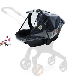 Waterproof Rain Cover For Baby Stroller Rain Canopy Raincoat Outdoor Compatible With Doona Stroller Accessories L230625