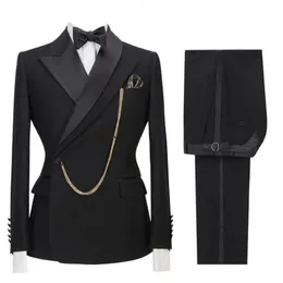 New Men's 2024 Suits Blazers Suit 2 Piece One Button Lapel Groom Wedding Tuxedo Man Fashion Blazerpants 230630 30630