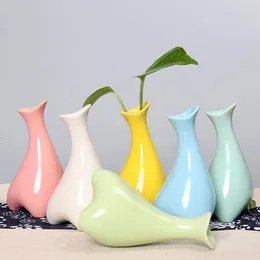 Vases Garden Home Decoration Tabletop Aromatherapy Bottle Ceramic Plant Irregular For Christmas Gift Craft t4 230701