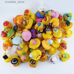 5-100pcsゴム製のアヒルの子供と幼児のおもちゃ鴨のお風呂のお気に入りサマービーチシャワーゲームおもちゃの誕生日ギフト