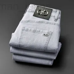 Mäns jeans designer sommar tunn amerikansk lös raka byxor 2023 Ny vår- och höstmodemärke europeisk 7tio