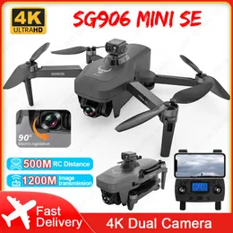 Drones zll sg906 mini se max gps drone 4k Profesional RC Quadcopter 4K HD Câmera Dron 5G WiFi FPV Drones Motor sem escova vs kf102 máx.