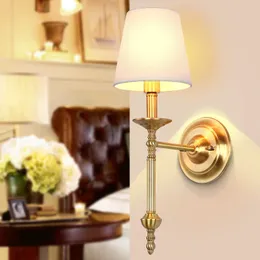 Lamps Arandela De Parede Copper Vintage Lamp Lights For Living Room Home Lighting LED Wall Sconce WandlampHKD230701