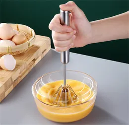 Egg Tools Whisk Blender Hand Pressure Semi-automatic Egg Beater Stainless Steel Kitchen Accessories Tools Self Turning Cream Utensils Whisk Manual Mixer JL1399