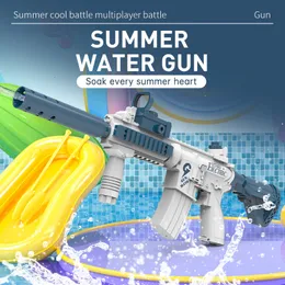 Brinquedos de arma recarregável totalmente automático contínuo elétrico M416 pistola de água de alta tensão infantil ao ar livre praia jogando brinquedo 230701