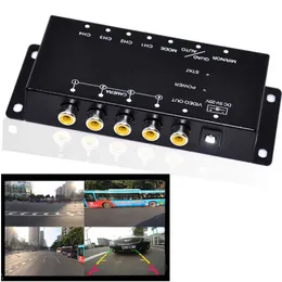 Bil dvr Auto Wayfeng Switch Box 4 Kanaler Tillgänglig Kontroll för visning Kamera Video Framsida Bakre Kameror ParkeringshjälpHKD230701