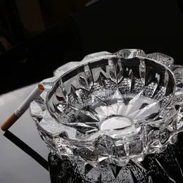 Duże popielniczka biurowa salon domowy szkło kryształowe popielniczki wysokiej jakości dymny taca popielniczka Trend muchy twórcza osobowość