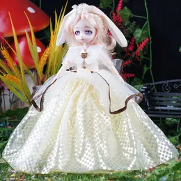 Dockor Anime Style Wedding Dress Doll Gift Children's Music Toy Dressing Girl 30cm 230630