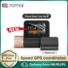 DVRs 2022 70mai Dash Cam Lite2 1080P With GPS Module Recorder 24H Parking Monitor Car DVR 2'' LCD Screen 130FOV Night VisionHKD230701