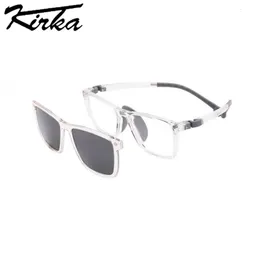 Sunglasses Kirka TR90 Clip-on Sunglasses for Kids Solid Color Magnetic Sun Glasses Child Eyewear Polarized Glasses Fashion Brand Design 230701