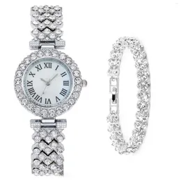 Wristwatches Women's Diamonds Bracelet Watch Elegant Easy To Wear Watches For Home Office Working Dating