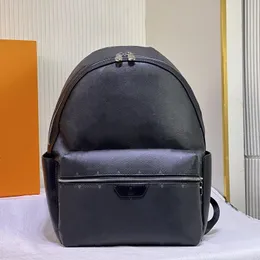 Мужской дизайнерский рюкзак Luxurys Натуральная кожа с тиснением Рюкзак Черная большая вместительная сумка через плечо для мужчин