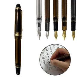 Ручки Фонтан Печка Спраночная черная yong Sheng 699 Vaccum filling fountainpen fine nib pen school Офис канцелярские товары 601a