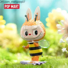 Action Toy Figures Pop Mart Labubu Monsters Flower Elves Series Blind Box Collectible Cute Kawaii Art Toy Figures Födelsedagspresenter 220115 Z230701