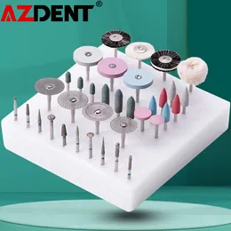 Other Oral Hygiene 1Box Total 35Pcs Box Azdent Dental Lab Polishing Kit Ceramic Porcelain Grinding Dentist Tool 230701