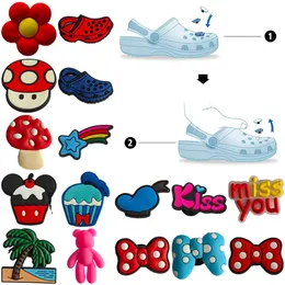 Cartoon Accessories Pattern Charms Shoes Slippers Decoration For Cross Love Clog Charm Drop Delivery Ot6Cg