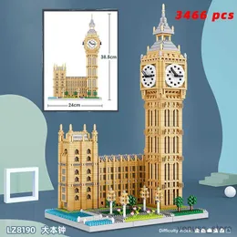 كتل بناء مدينة العمارة متحف اللوفر إمباير ستيت اللبنات Dame Micro Set Basil's Cathedral Model R230701